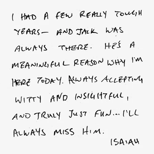 note from Isah